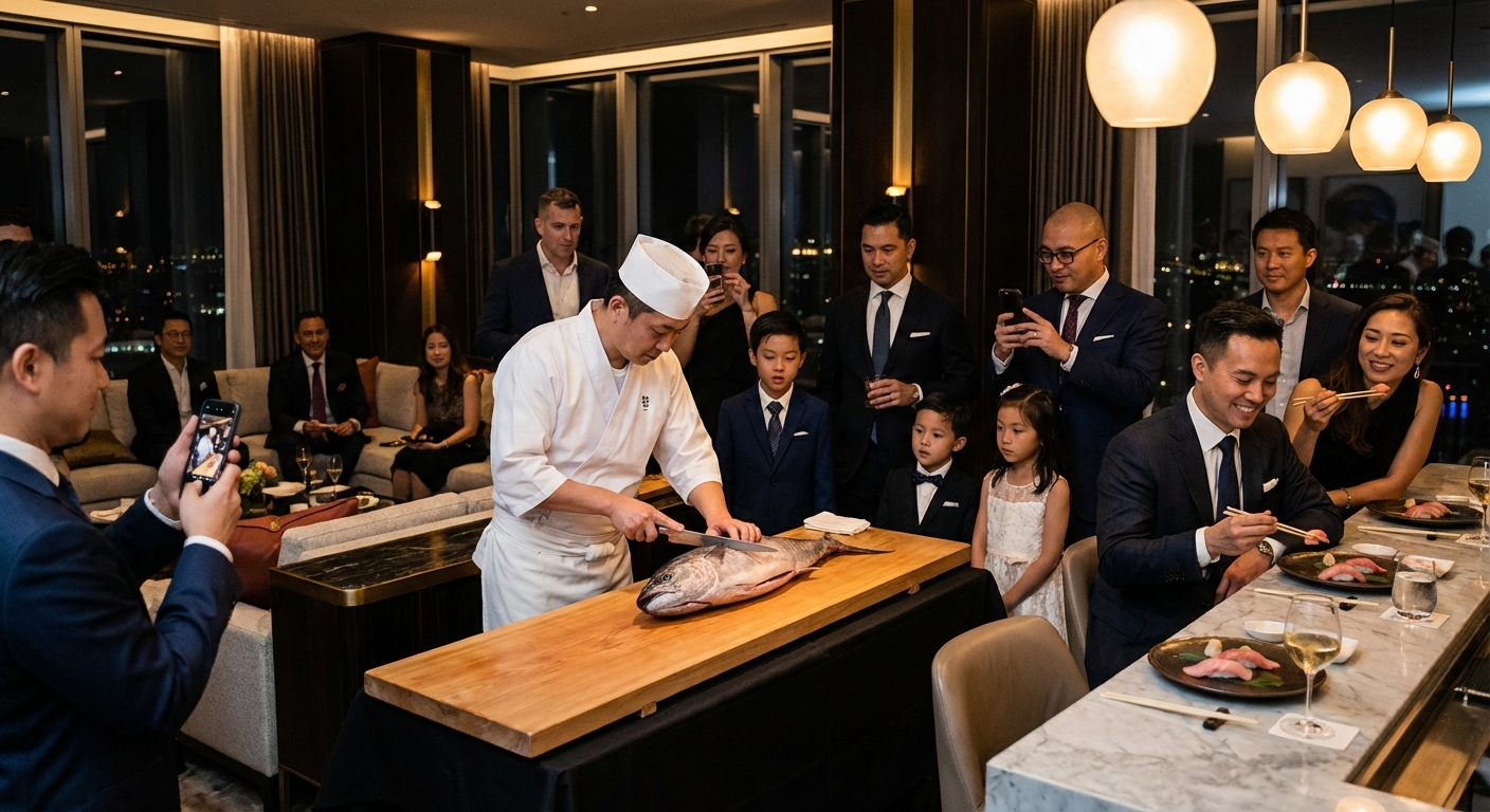 Ultra-luxury private dining room